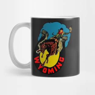 Vintage Wyoming Decal Mug